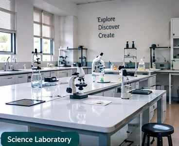Secondary school science laboratory